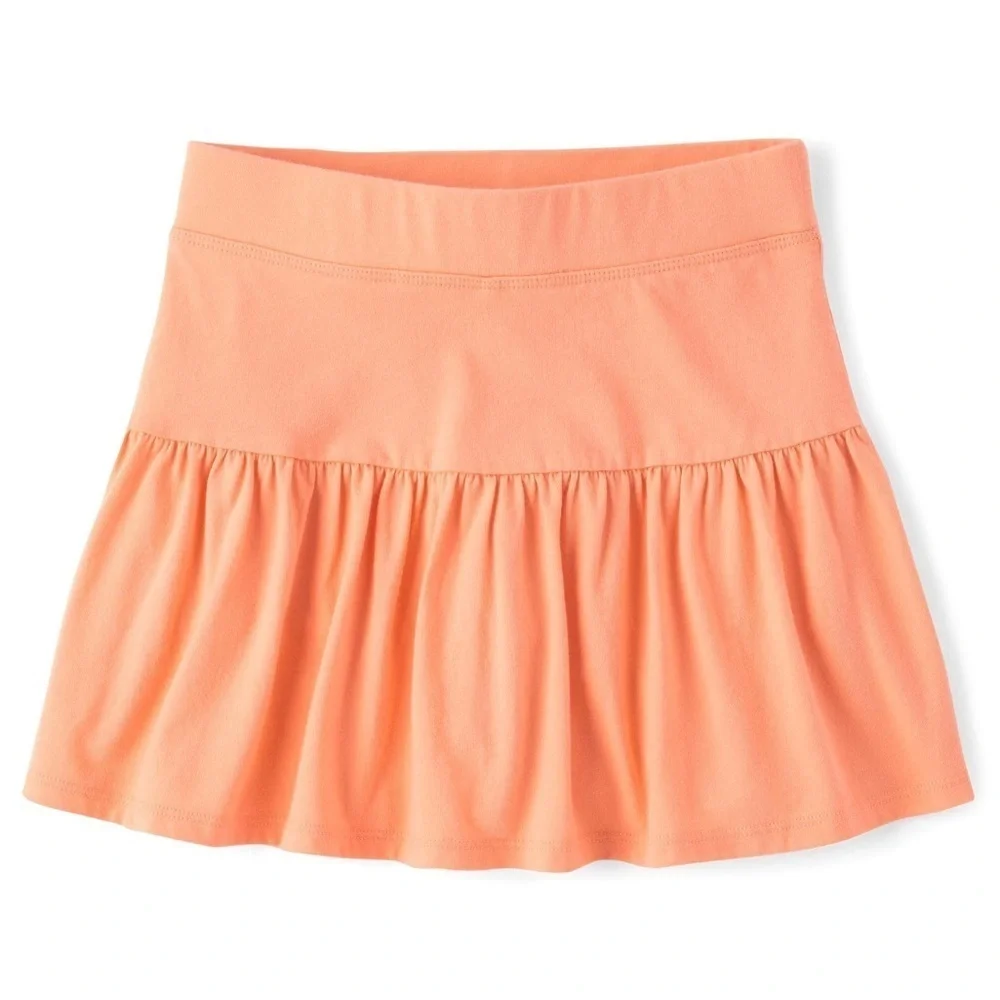 The Children's Place, Girls Pull on Everyday Skorts, Sunfish, Medium NEW